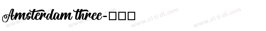 Amsterdam three字体转换